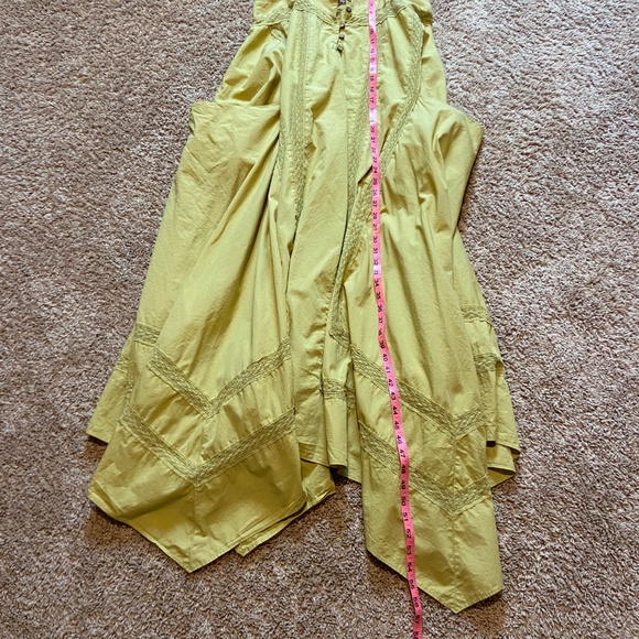 Free People Green, Spaghetti Strap, Maxi, Cotton Dress - Picture 10 of 16